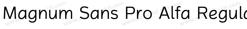 Magnum Sans Pro Alfa Regular 4字体转换